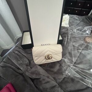 COPY - Gucci GG Marmont Flap Bag Matelasse Leather Super Mini Micro Coin Purse …